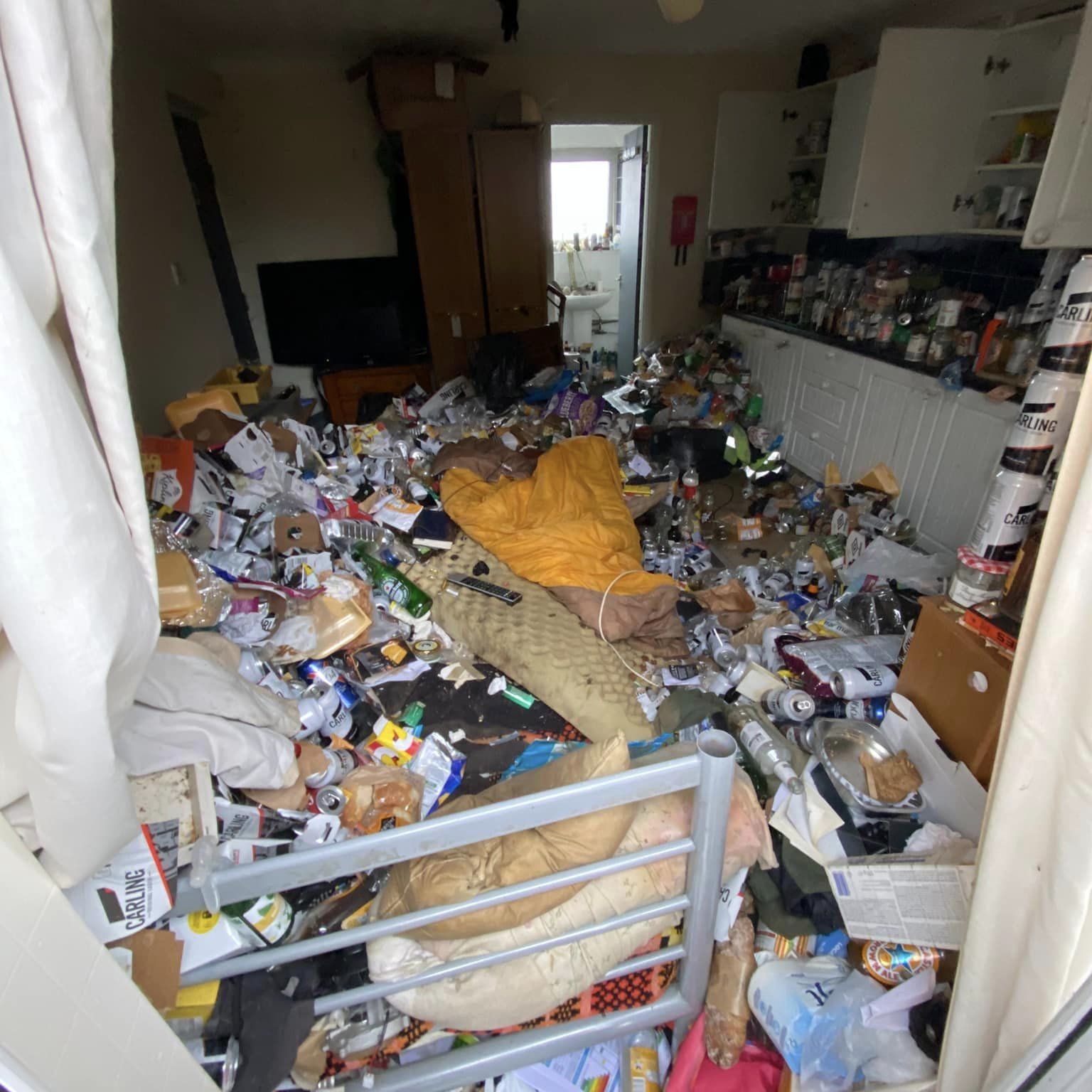 very dirty house